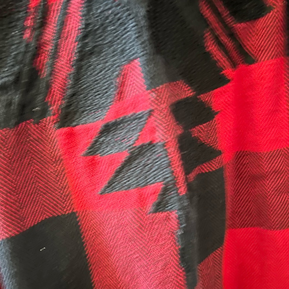 RAILS Larsson Embroidered button down in crimson jet. Tribal. Buffalo check. EUC - Picture 3 of 13
